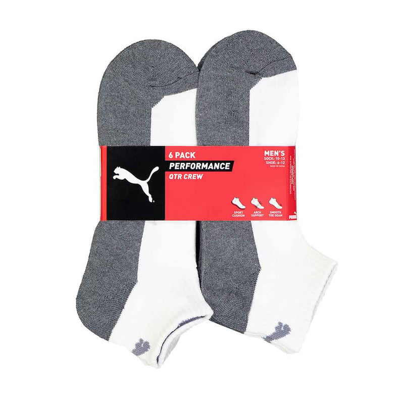 Puma - Lot de 6 chaussettes 1/4 pour homme (P115309C 117)