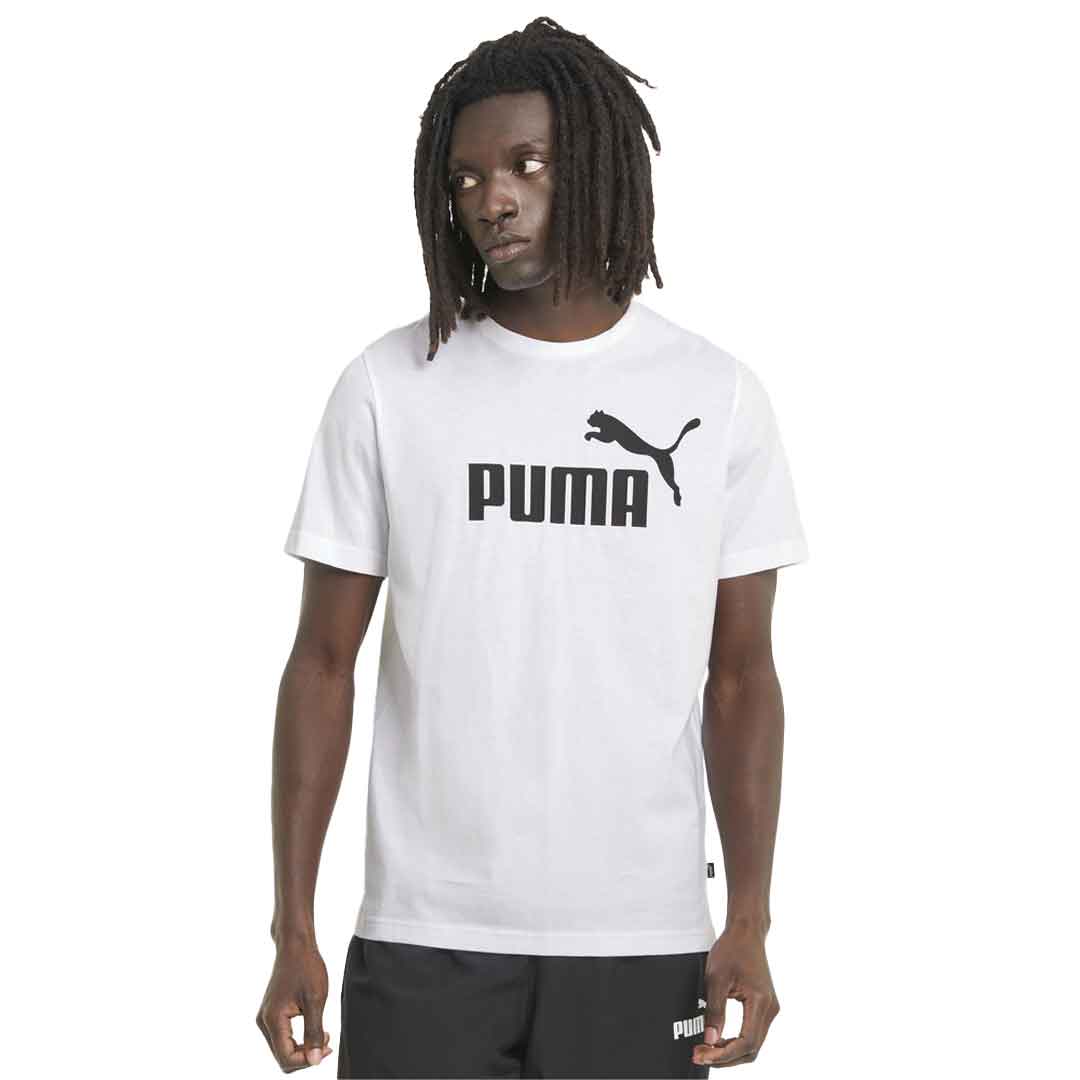 Puma Essentials Logo Tee Men L White