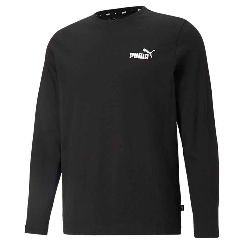 Puma - T-shirt à manches longues Essentials avec petit logo pour hommes (586672 01)