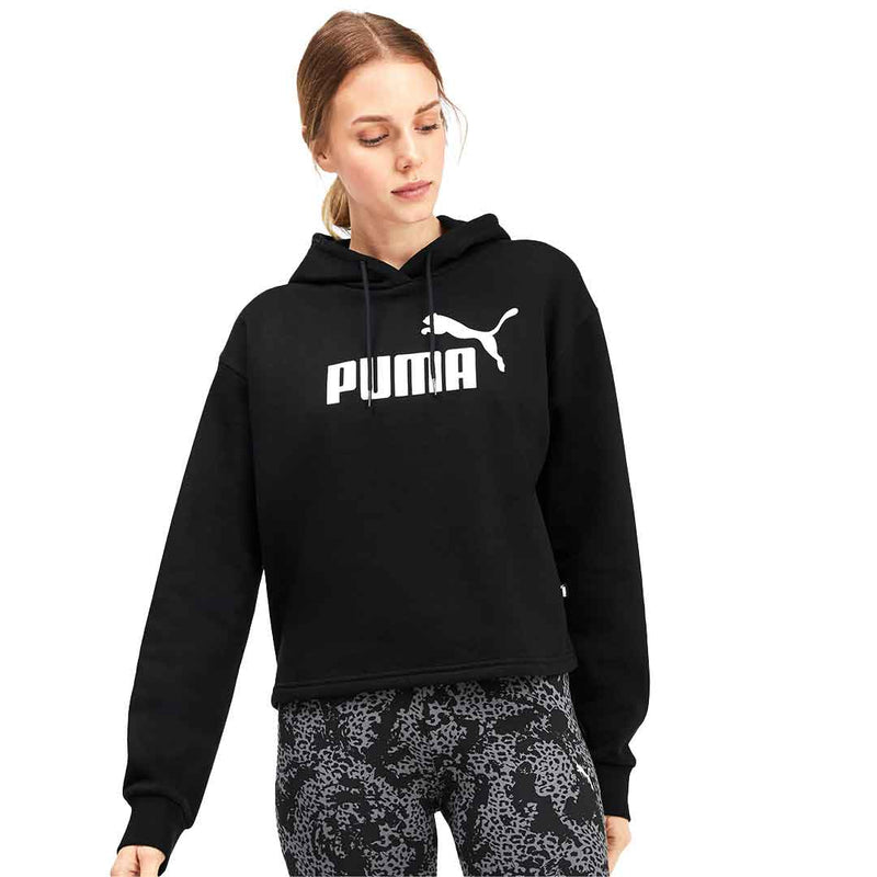 Puma - Women's Elevated Essentials Logo Cropped Hoodie (580153 01)