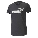 Puma - T-shirt chiné Essentials Logo pour femme (852127 01)