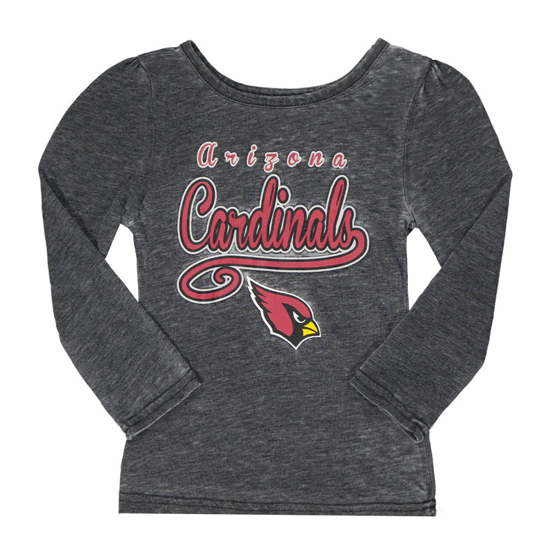 NFL - T-shirt à manches longues des Cardinals de l'Arizona pour filles (tout-petits) (KK14AXI 19)