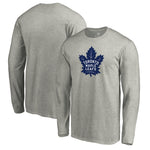 Fanatics - T-shirt à manches longues avec logo principal des Maple Leafs de Toronto pour hommes (QFC5 0103 2GZ 71M)