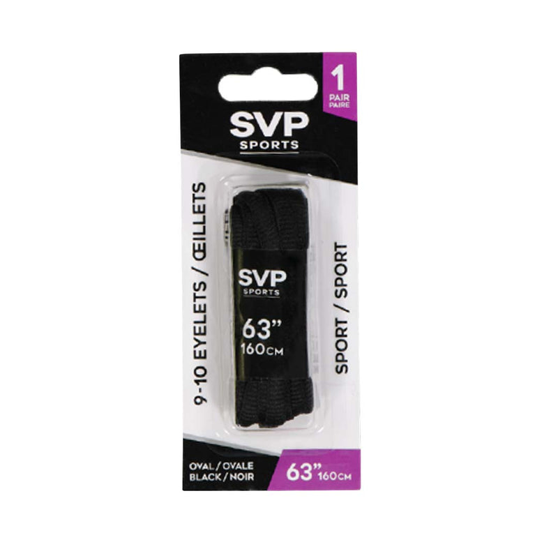 SVP Sports - 63in Shoelace (Oval) (DM21167 OVAL-BLK-63)