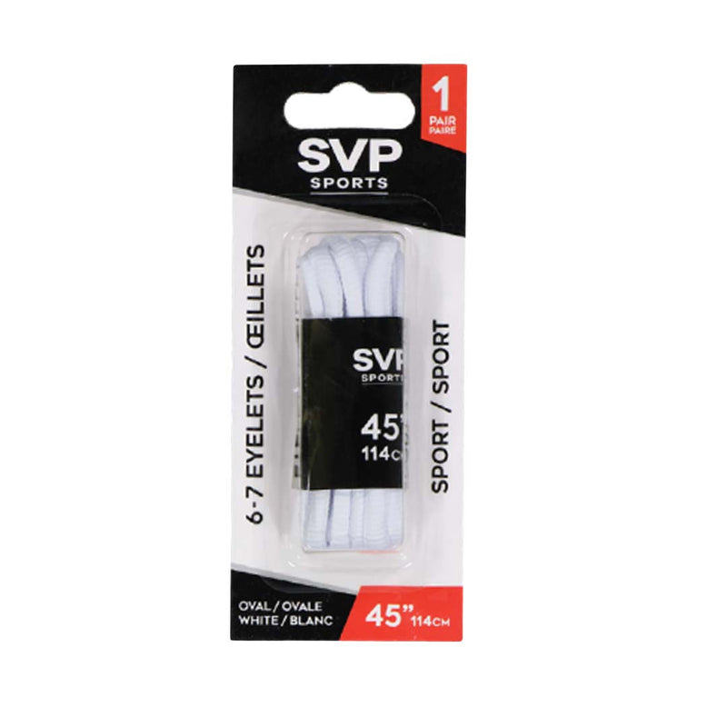 SVP Sports - 45in Shoelace (Oval) (DM21167 OVAL-WHT-45)