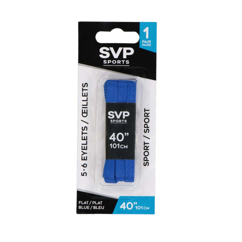SVP Sports - 40in Shoelace (Flat) (DM21167 FLAT-BLU-40)