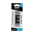 SVP Sports - 40in Shoelace (Flat) (DM21167 FLAT-GRY-40)