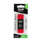 SVP Sports - Lacet de 54 pouces (plat) (DM21167 FLAT-RED-54)