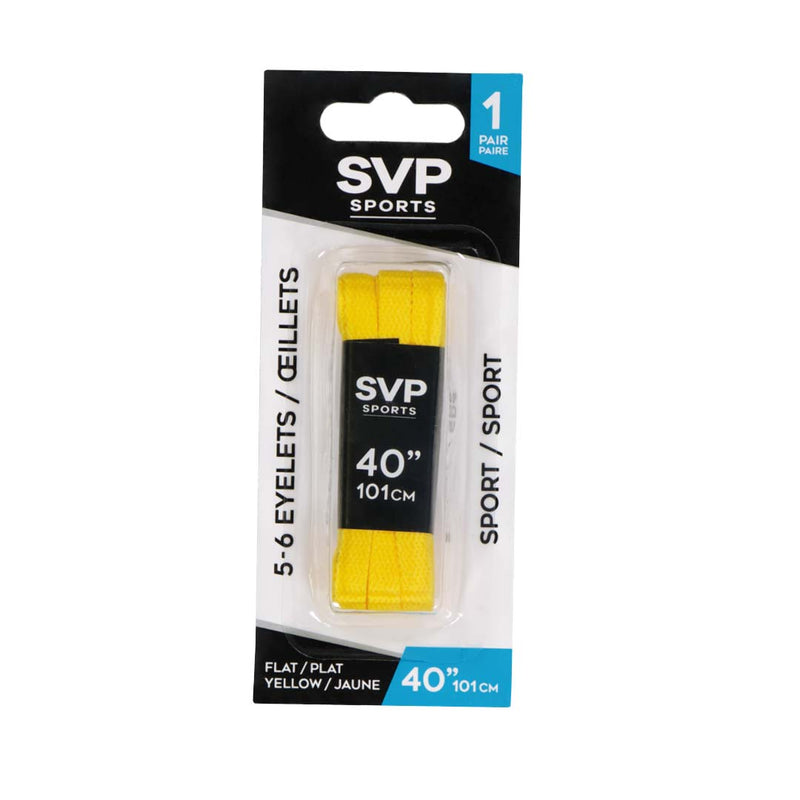 SVP Sports - 40in Shoelace (Flat) (DM21167 FLAT-YLW-40)