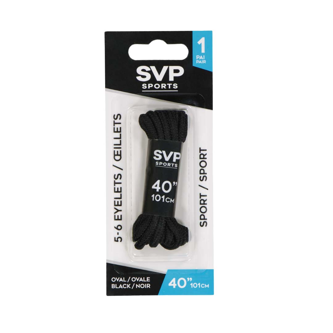 SVP Sports 40in Shoelace Oval ST88 OVAL BLK 40