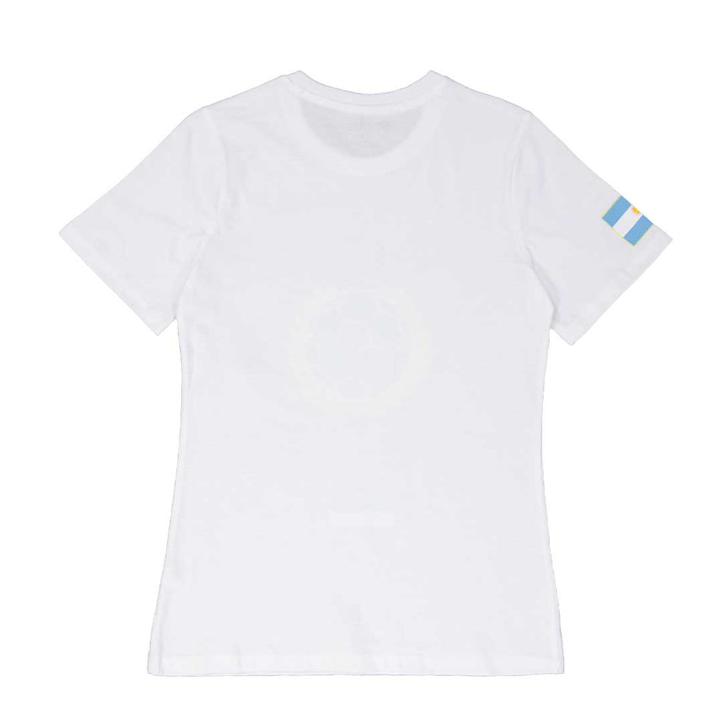 Striker - Women's Argentina World Soccer T-Shirt (TSWS-ARFE-ARG)