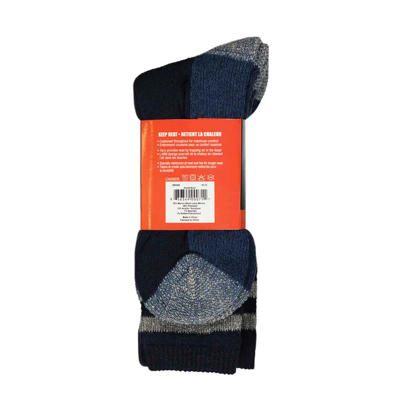 TOKË - Men's 2 Pack Merino Wool Thermal Socks (685599-NVY)