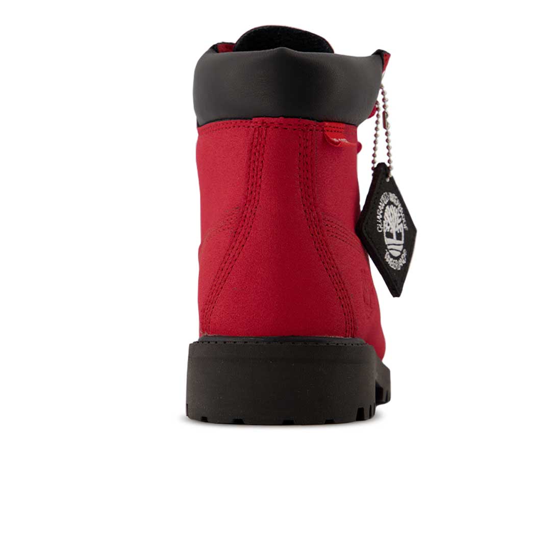 Kids red timberland boots store