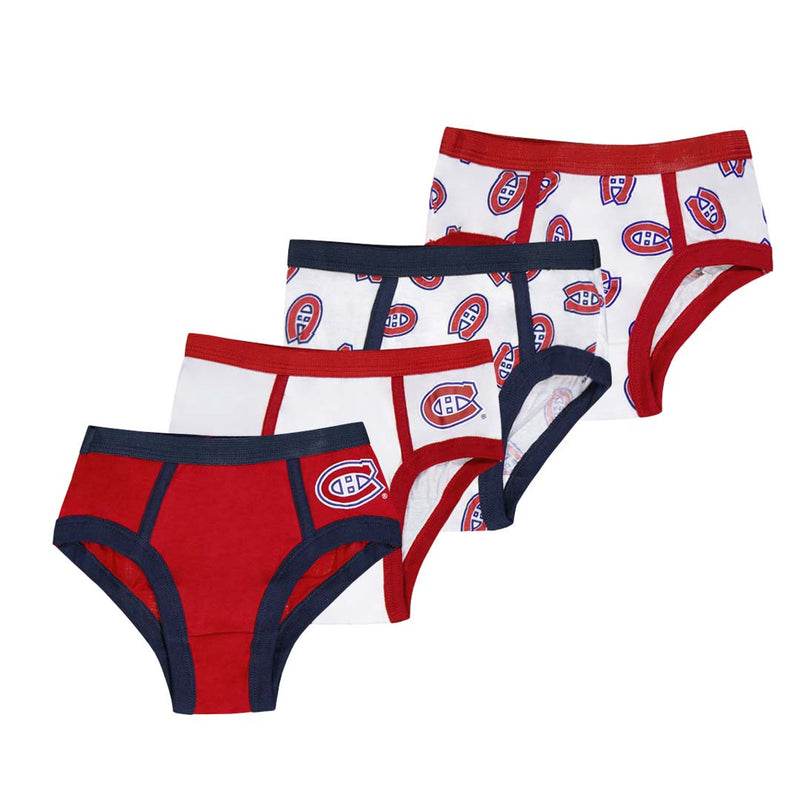 NHL - Kids' (Toddler) Montreal Canadiens 4 Pack Brief (HK5T3HCW4 CND)