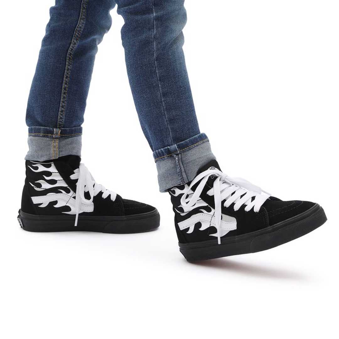Blue vans flame clearance