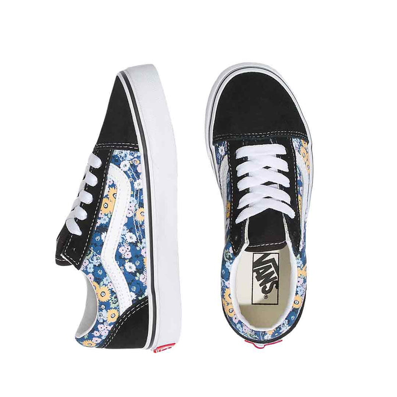 Vans - Chaussures Old Skool à fleurs pour enfants (âge préscolaire) (7Q5FAS2)