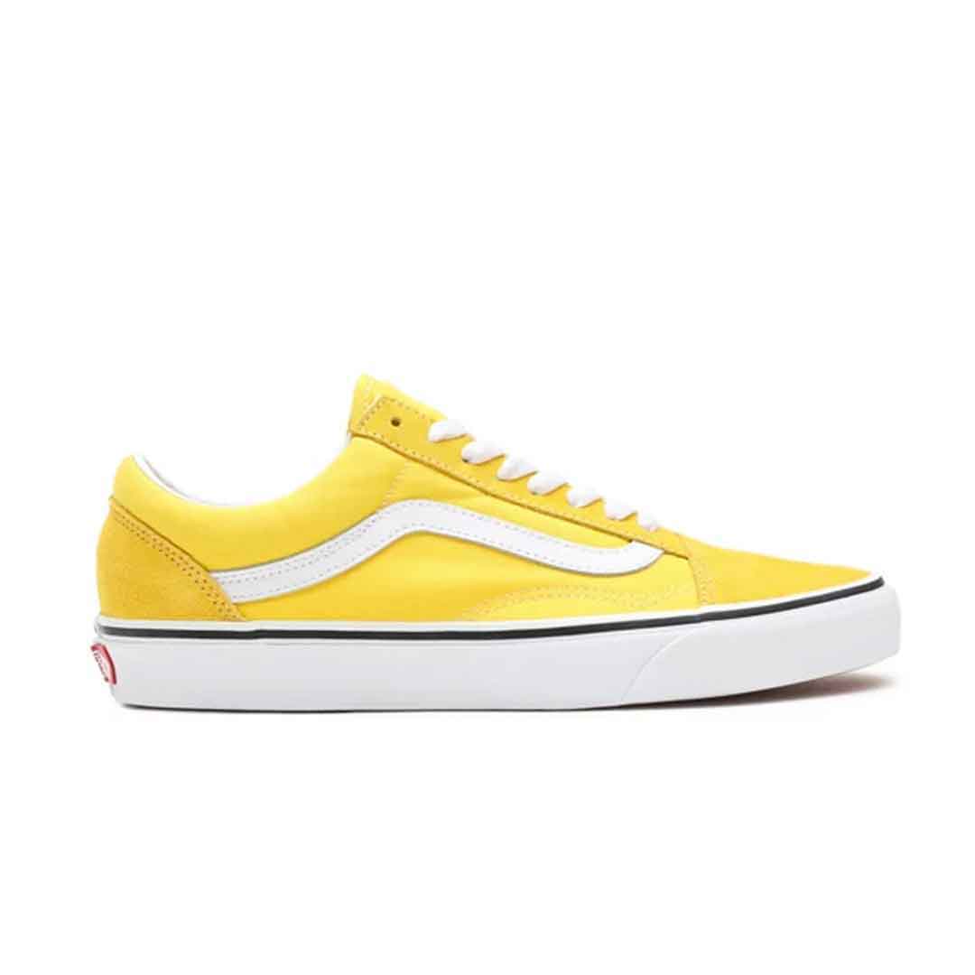 Vans old skool yellow & true white skate shoes Clearance