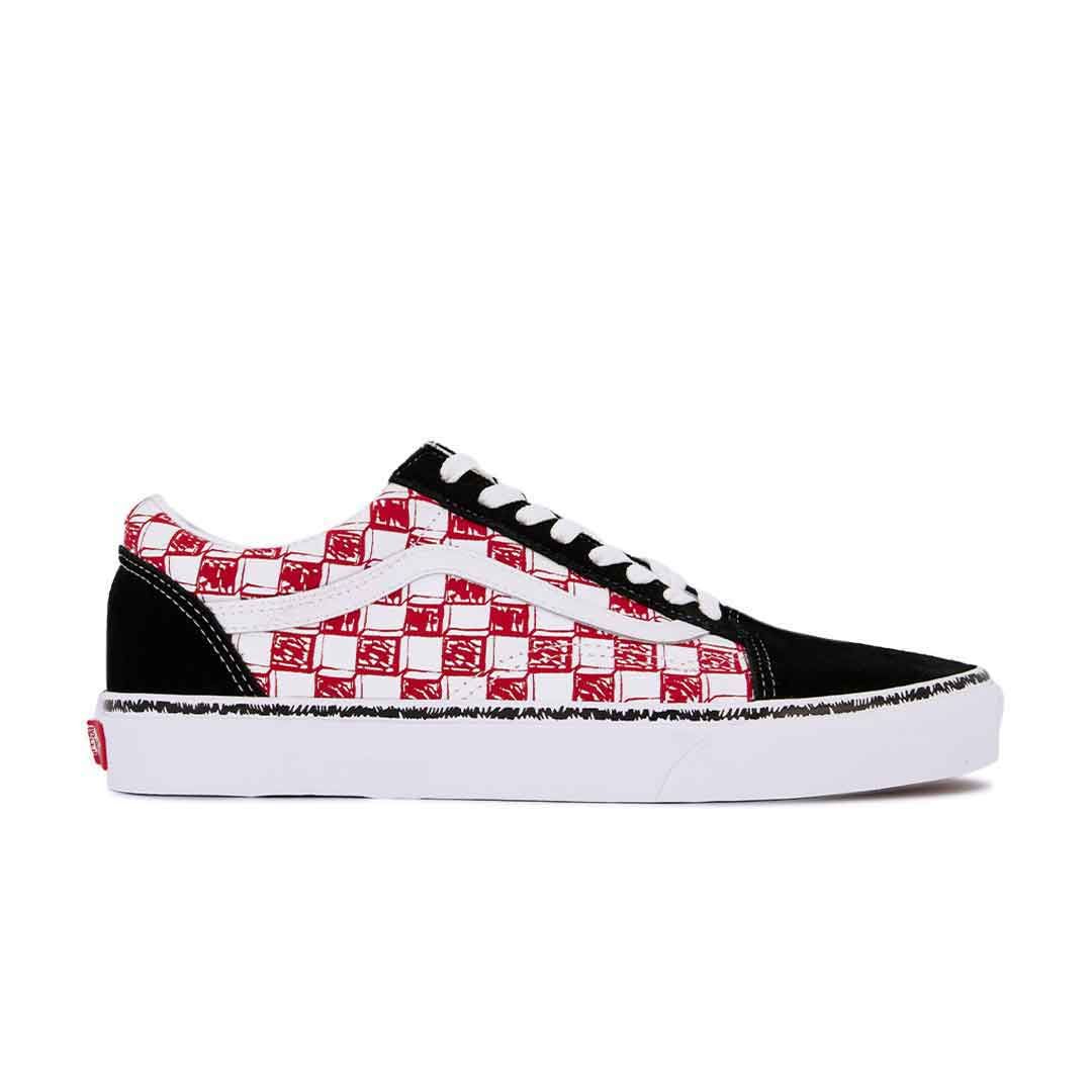 Vans contrasting checkered gold & black hoodie sale