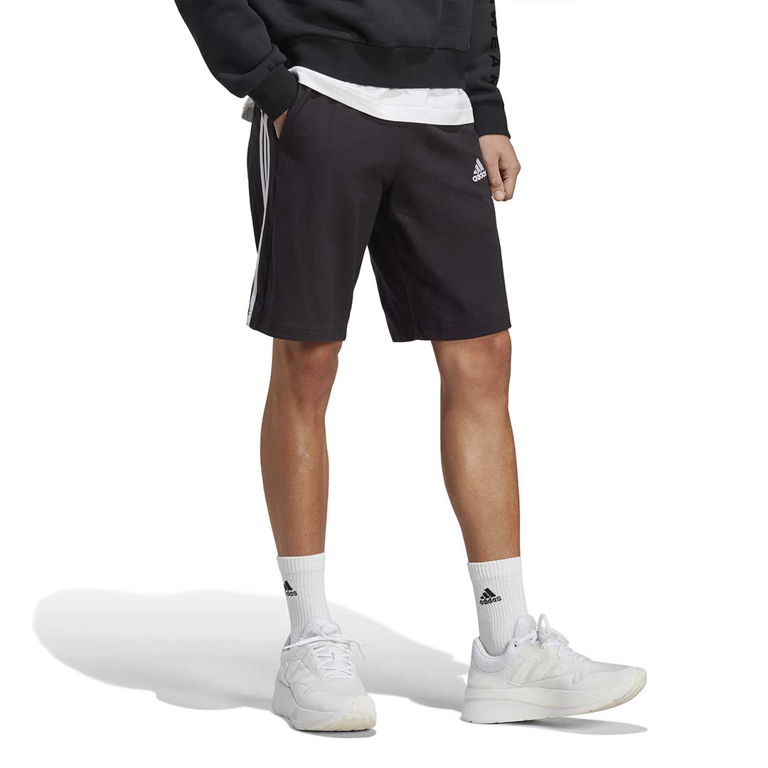 adidas Men s Essentials Single Jersey 3 Stripes Shorts IC9382