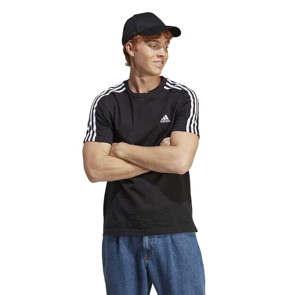 adidas - T-shirt Essentials Single Jersey à 3 bandes pour hommes (IC9334)