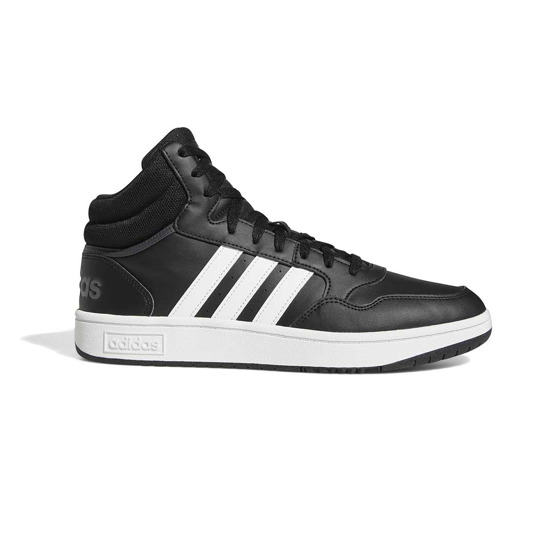 Adidas Men s Hoops 3.0 Mid Black Leather Size 10