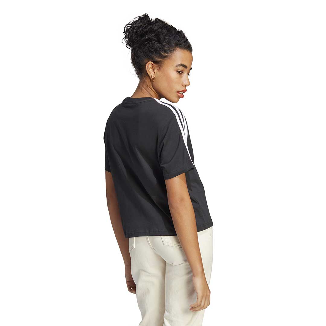 Adidas crop top short sleeve sales