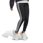 adidas - Legging Essentials 3 Stripes taille haute en jersey pour femme (IC7151)