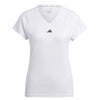 adidas - T-shirt à col en V Train Essentials pour femmes (HR7878)