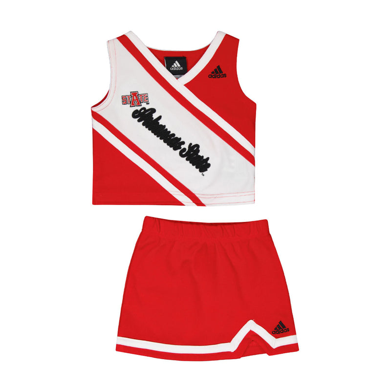 adidas - Ensemble de pom-pom girl 2 pièces Arkansas State Red Wolves pour filles (tout-petits) (RH448TQ 2UN)