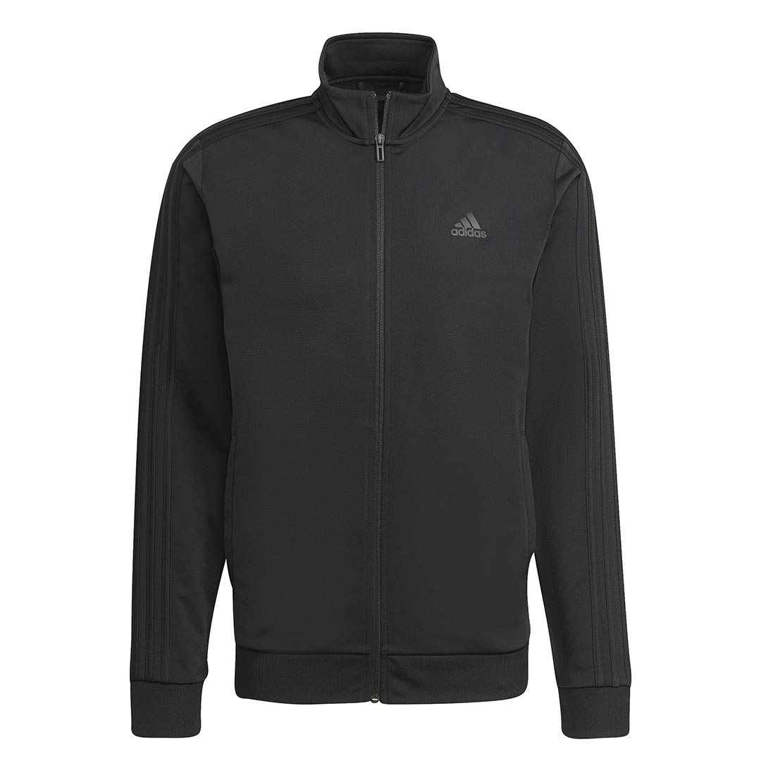 Black adidas track jacket best sale