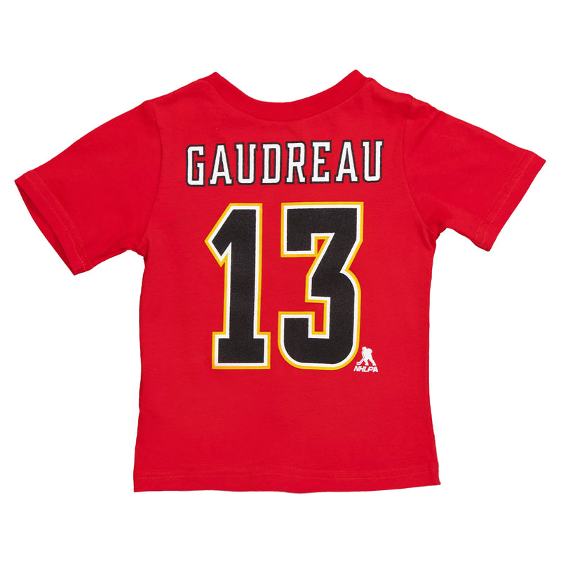 LNH - T-shirt Johnny Gaudreau des Flames de Calgary pour enfants (bébés) (HK5I1HAABSA9 FLMJG)