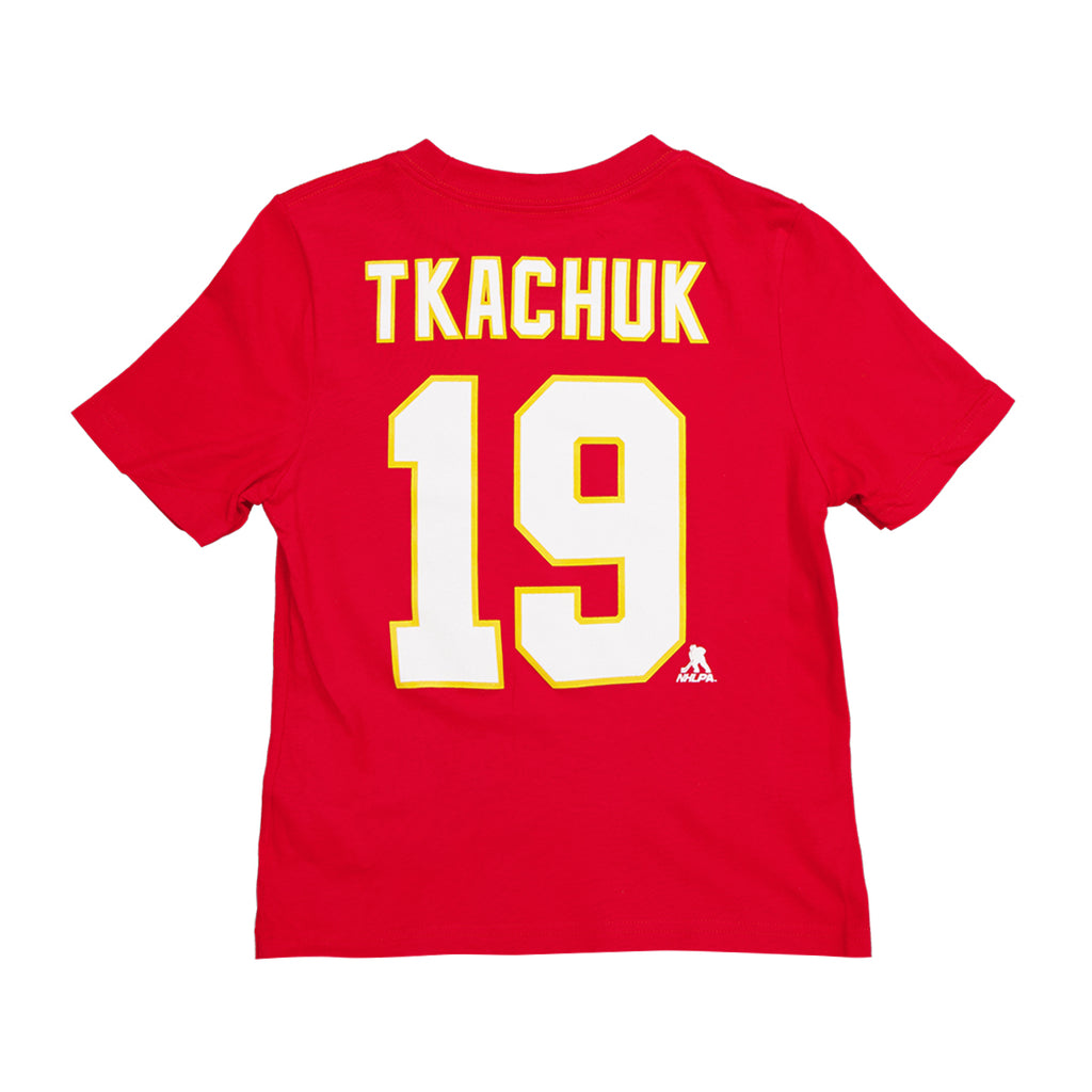 LNH - T-shirt Matthew Tkachuk des Flames de Calgary pour enfants (HK5B3HAADH01 FLMTM)