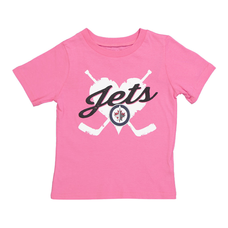 NHL - Kids' (Toddler) Winnipeg Jets Hearts T-Shirt (HK5T1HBKFH01 WNP)